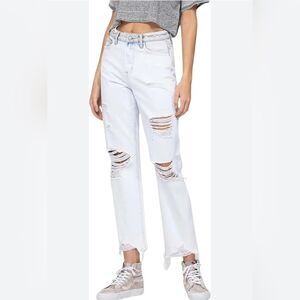 VERVET Women's Beverly Super High Rise Destroyed Jeans Size 29 NWT